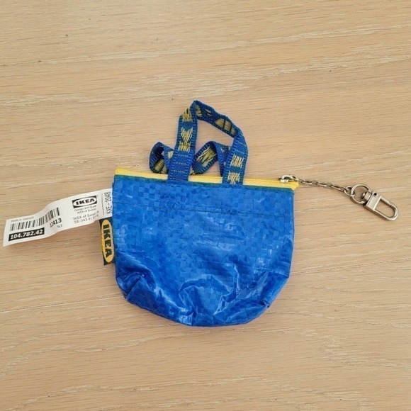 IKEA KNÖLIG Bag small blue ICONIC TOTE Zipper Pouch - Picture 7 of 10